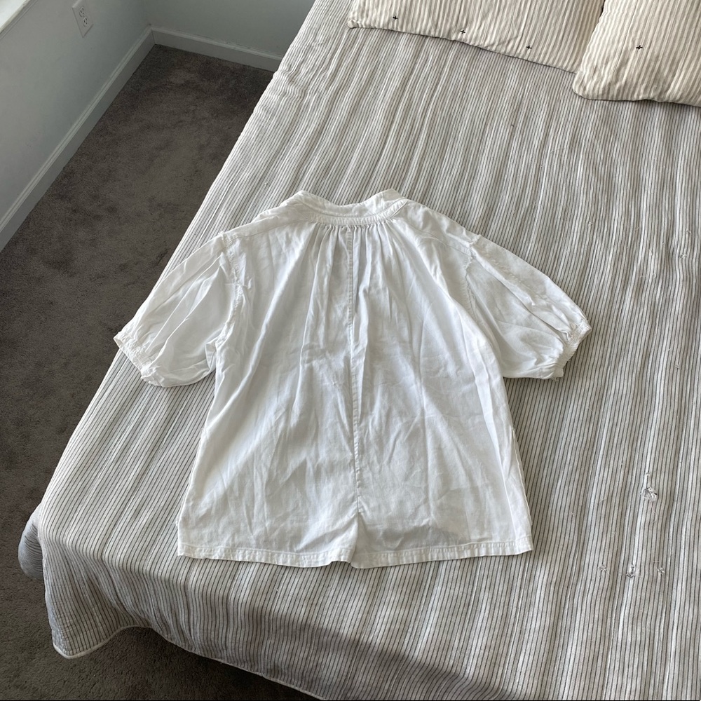 SOLD ON INSTA EUC | Free People Tomboy romper in white - Picture 5 of 6